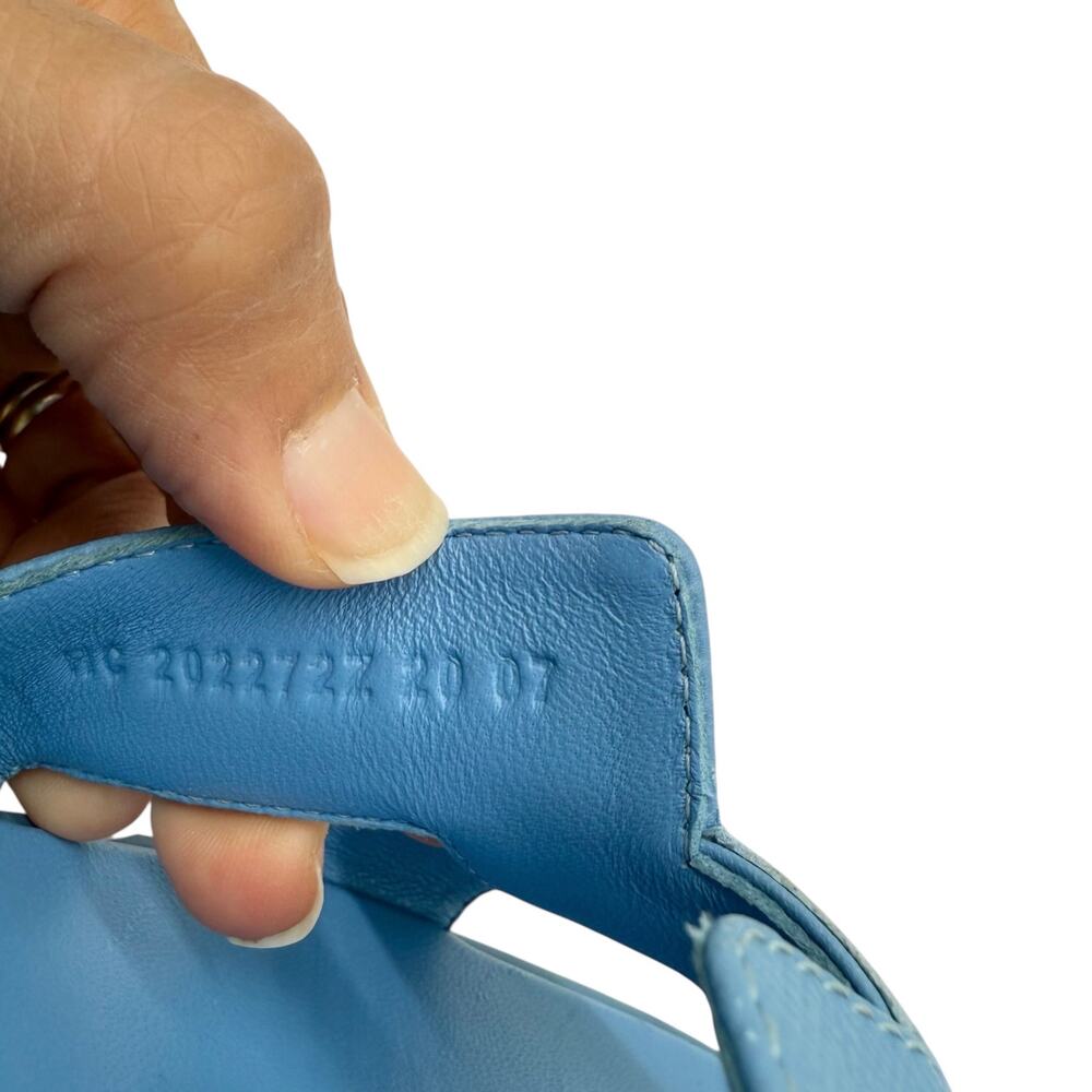 Hermes Blue Oran Slide Sandals - Picture 8 of 12
